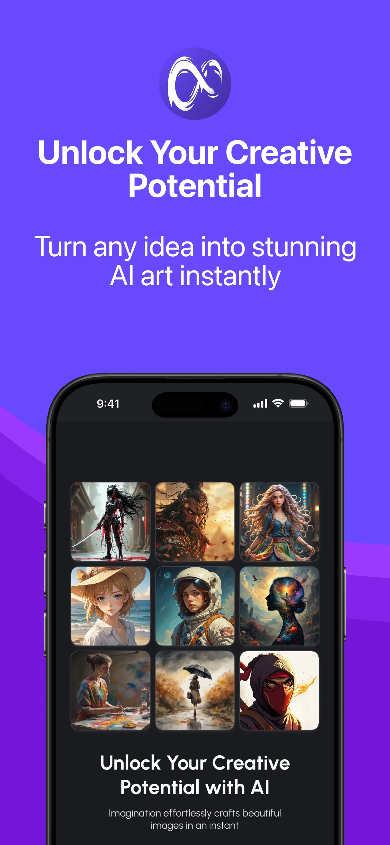 Imagin8: AI Image Generator screenshot